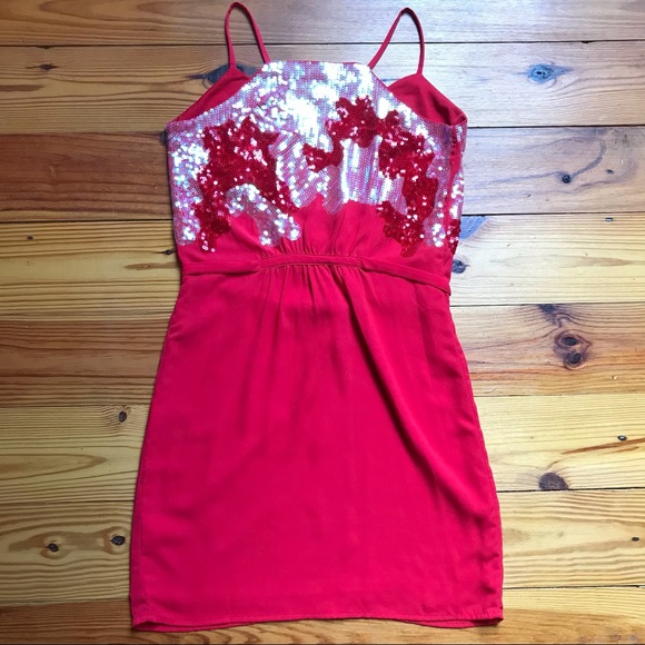 Chelsea & Violet Red Sequin Sheath Dress, GUC, S - Picture 11 of 14